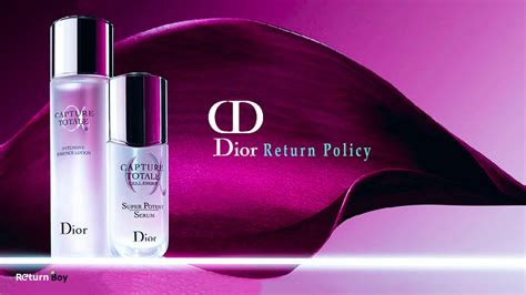 dior parfume return|Dior returns label.